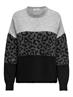 ONLJADE PATTERN LS O-NECK KNT NOOS light grey melange