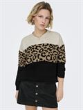 ONLJADE PATTERN LS O-NECK KNT NOOS moonbeam
