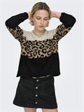 ONLJADE PATTERN LS O-NECK KNT NOOS moonbeam