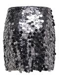 ONLJADEL SEQUINS SKIRT WVN gunmetal