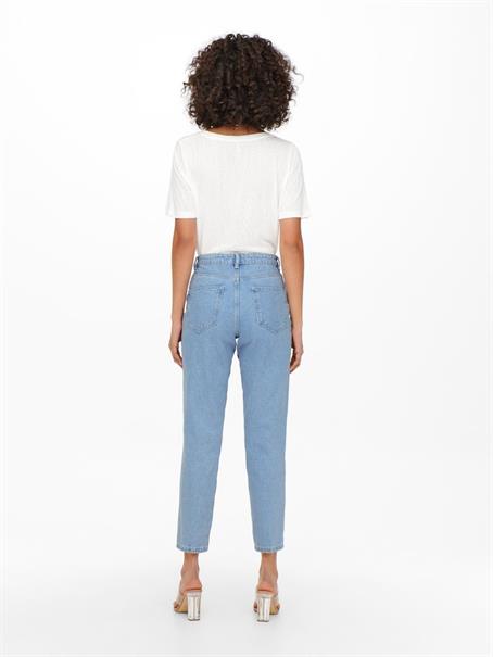 ONLJAGGER HIGH MOM ANKLE DNM ANA light blue denim