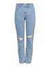ONLJAGGER HIGH MOM ANKLE DNM ANA light blue denim