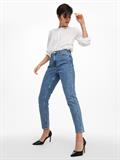 ONLJAGGER HIGH MOM ANKLE DNM ANA medium blue denim