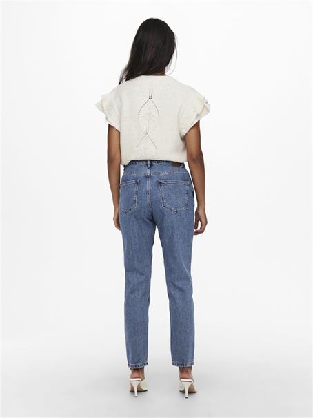 ONLJAGGER HIGH MOM ANKLE DNM ANA medium blue denim