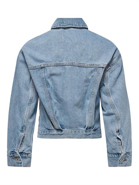 ONLJAGGER PLEAT DNM JACKET light blue denim