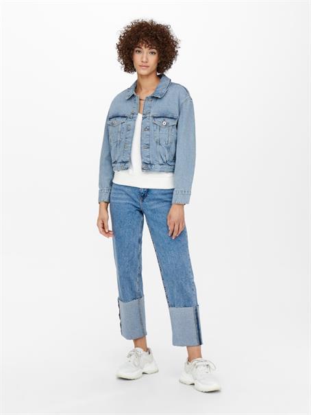 ONLJAGGER PLEAT DNM JACKET light blue denim