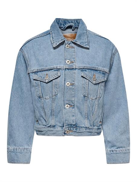 ONLJAGGER PLEAT DNM JACKET light blue denim