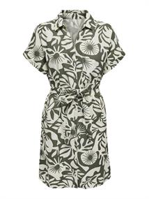 ONLJAKIRI LINEN S/S SHIRT DRESS PTM kalamata