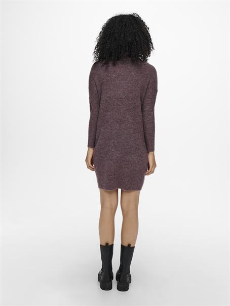 ONLJANA L/S COWLNCK DRESS WOOL KNT NOOS rose brown