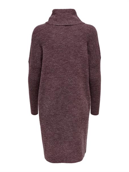 ONLJANA L/S COWLNCK DRESS WOOL KNT NOOS rose brown