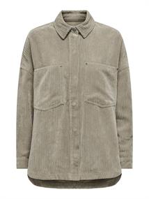 ONLJANINE-RAI LS OVS CORD SHACKET NOOS weathered teak