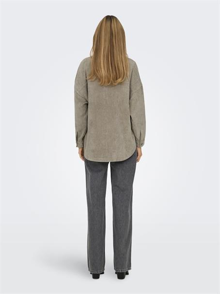 ONLJANINE-RAI LS OVS CORD SHACKET NOOS weathered teak