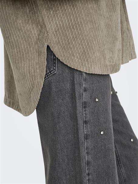 ONLJANINE-RAI LS OVS CORD SHACKET NOOS weathered teak