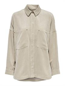 ONLJANINE-RAI OVS CORD SHACKET PNT 2 oxford tan