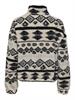ONLJANNE AZTEC TEDDY L/S ZIP CC SWT birch