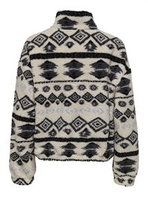 ONLJANNE AZTEC TEDDY L/S ZIP CC SWT birch