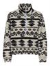 ONLJANNE AZTEC TEDDY L/S ZIP CC SWT birch