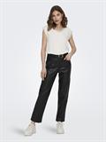 ONLJASMINA LIFE SS V LACE TOP NOOS WVN cloud dancer