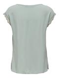 ONLJASMINA LIFE SS V LACE TOP NOOS WVN jadeite