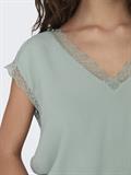 ONLJASMINA LIFE SS V LACE TOP NOOS WVN jadeite