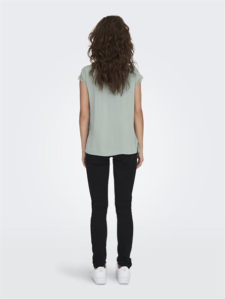 ONLJASMINA LIFE SS V LACE TOP NOOS WVN jadeite