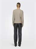 ONLJEANETT LIFE L/S RIB O-NECK CC KNT humus