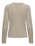 ONLJEANETT LIFE L/S RIB O-NECK CC KNT humus