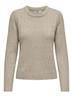 ONLJEANETT LIFE L/S RIB O-NECK CC KNT humus