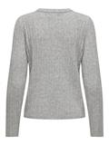 ONLJEANETT LIFE L/S RIB O-NECK CC KNT light grey melange