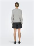 ONLJEANETT LIFE L/S RIB O-NECK CC KNT light grey melange