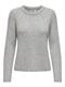 ONLJEANETT LIFE L/S RIB O-NECK CC KNT light grey melange