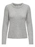 ONLJEANETT LIFE L/S RIB O-NECK CC KNT light grey melange