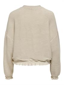 ONLJENKA L/S O-NECK SMOCK TOP JRS ecru