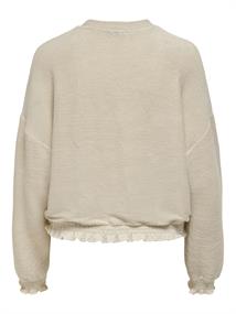 ONLJENKA L/S O-NECK SMOCK TOP JRS ecru