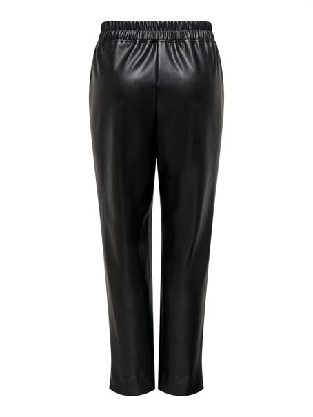 ONLJOEY PULL-UP FAUX LEATH STR PANT PNT black