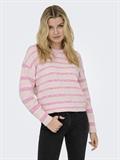 ONLJOHANNA LS O-NECK CC KNT pink yarrow