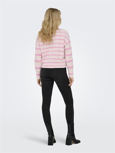 ONLJOHANNA LS O-NECK CC KNT pink yarrow