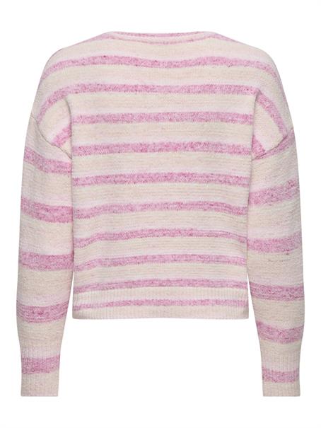 ONLJOHANNA LS O-NECK CC KNT pink yarrow