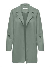 ONLJOLINE FAUX SUEDE COAT LIFE CC OTW lily pad