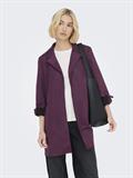 ONLJOLINE FAUX SUEDE COAT LIFE CC OTW mauve wine