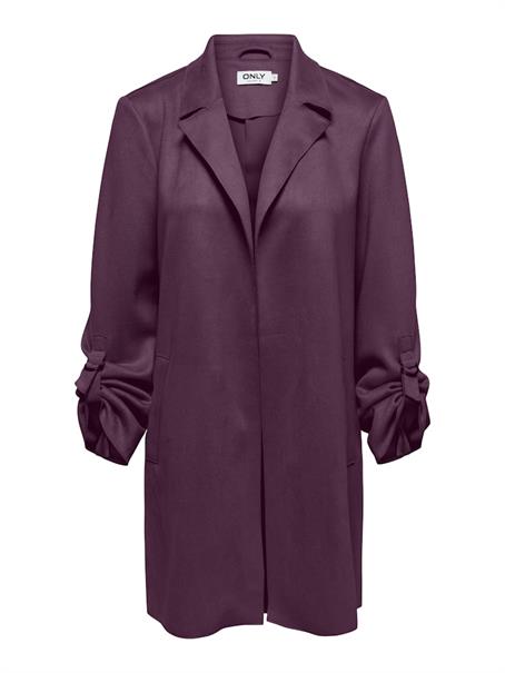 ONLJOLINE FAUX SUEDE COAT LIFE CC OTW mauve wine