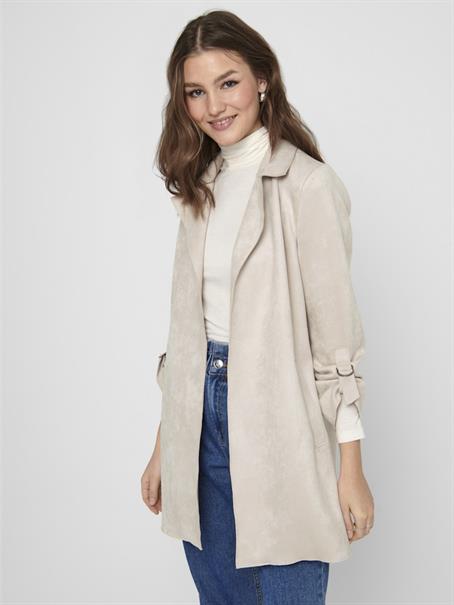 ONLJOLINE FAUX SUEDE COAT LIFE CC OTW pumice stone