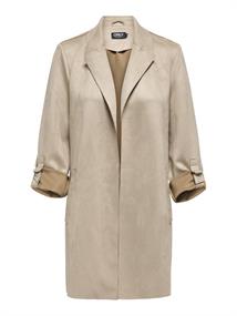ONLJOLINE FAUX SUEDE COAT LIFE CC OTW silver mink