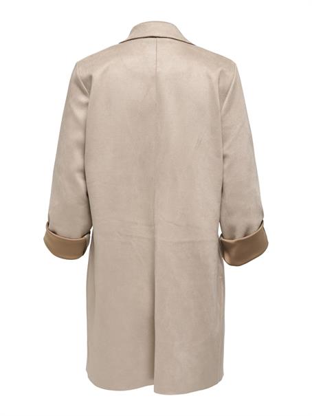 ONLJOLINE FAUX SUEDE COAT LIFE CC OTW silver mink