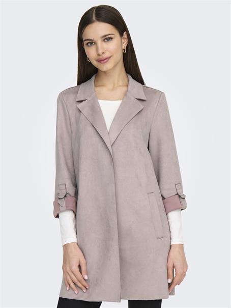 ONLJOLINE FAUX SUEDE COAT LIFE OTW CC violet ice