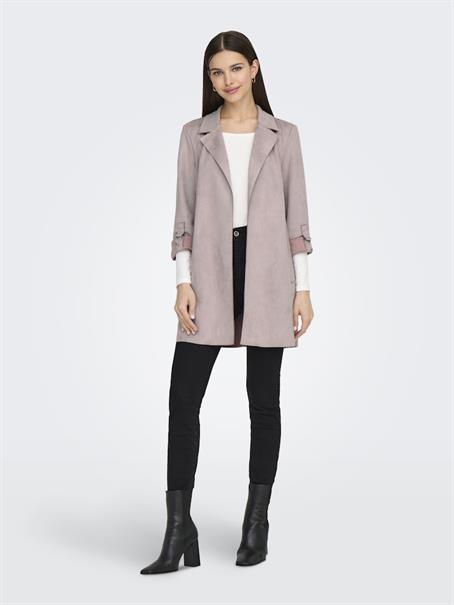ONLJOLINE FAUX SUEDE COAT LIFE OTW CC violet ice