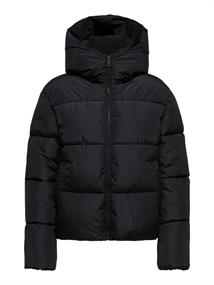 ONLJUTA SHORT PUFFER OTW NOOS black