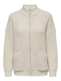 ONLKAJA LIFE LS ZIP CARDIGAN CC KNT birch