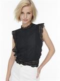ONLKARO S/L LACE TOP NOOS WVN black
