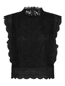 ONLKARO S/L LACE TOP NOOS WVN black